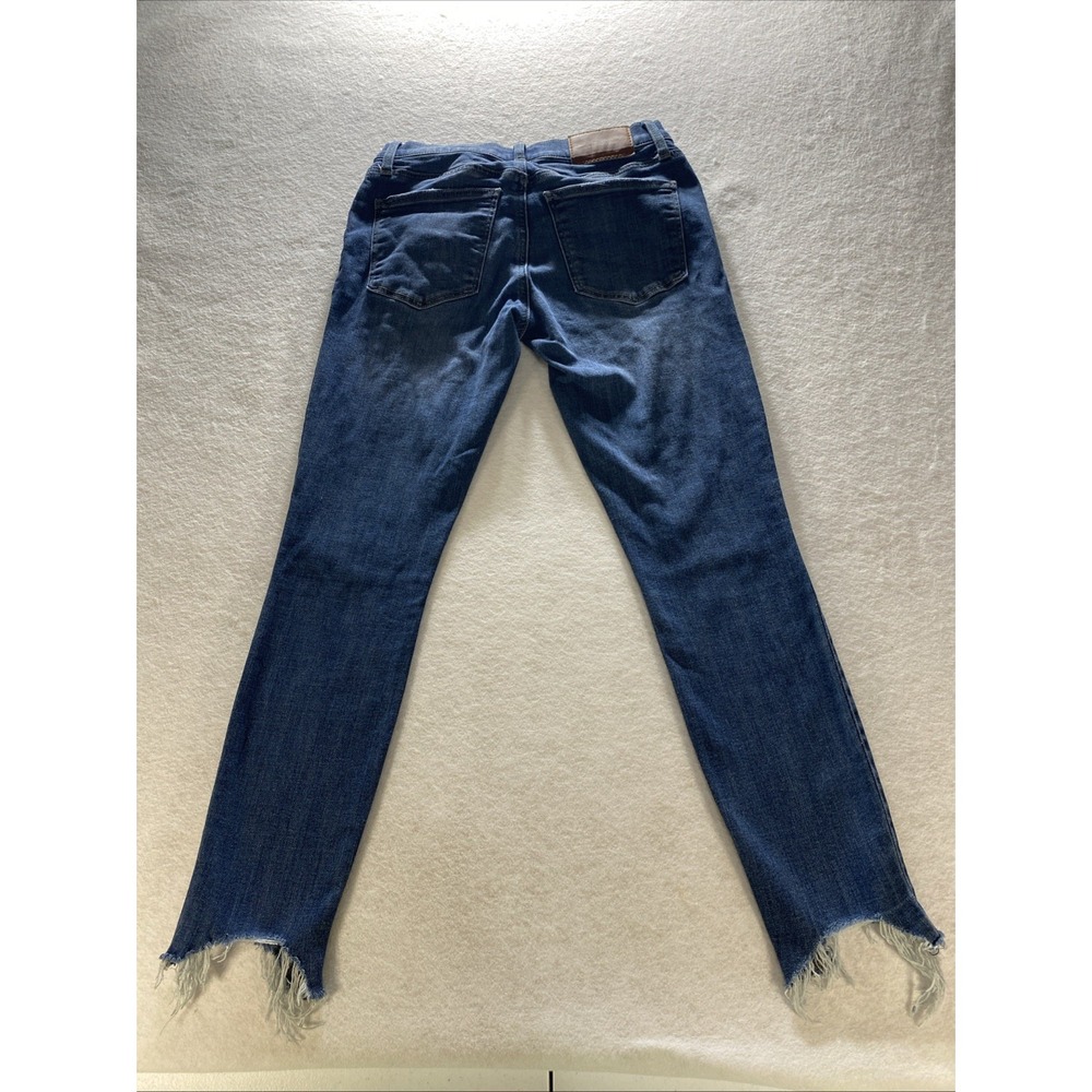Lucky Brand Jeans Womens 4/27 Blue Distressed Ava Skinny Ankle Stretch Med Denim - Picture 9 of 11